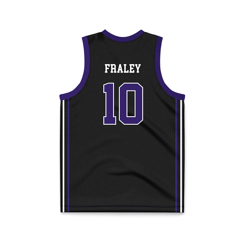 Portland - NCAA Women's Basketball : Natalie Fraley - Black Basketball Jersey-1