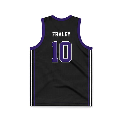 Portland - NCAA Women's Basketball : Natalie Fraley - Black Basketball Jersey-1