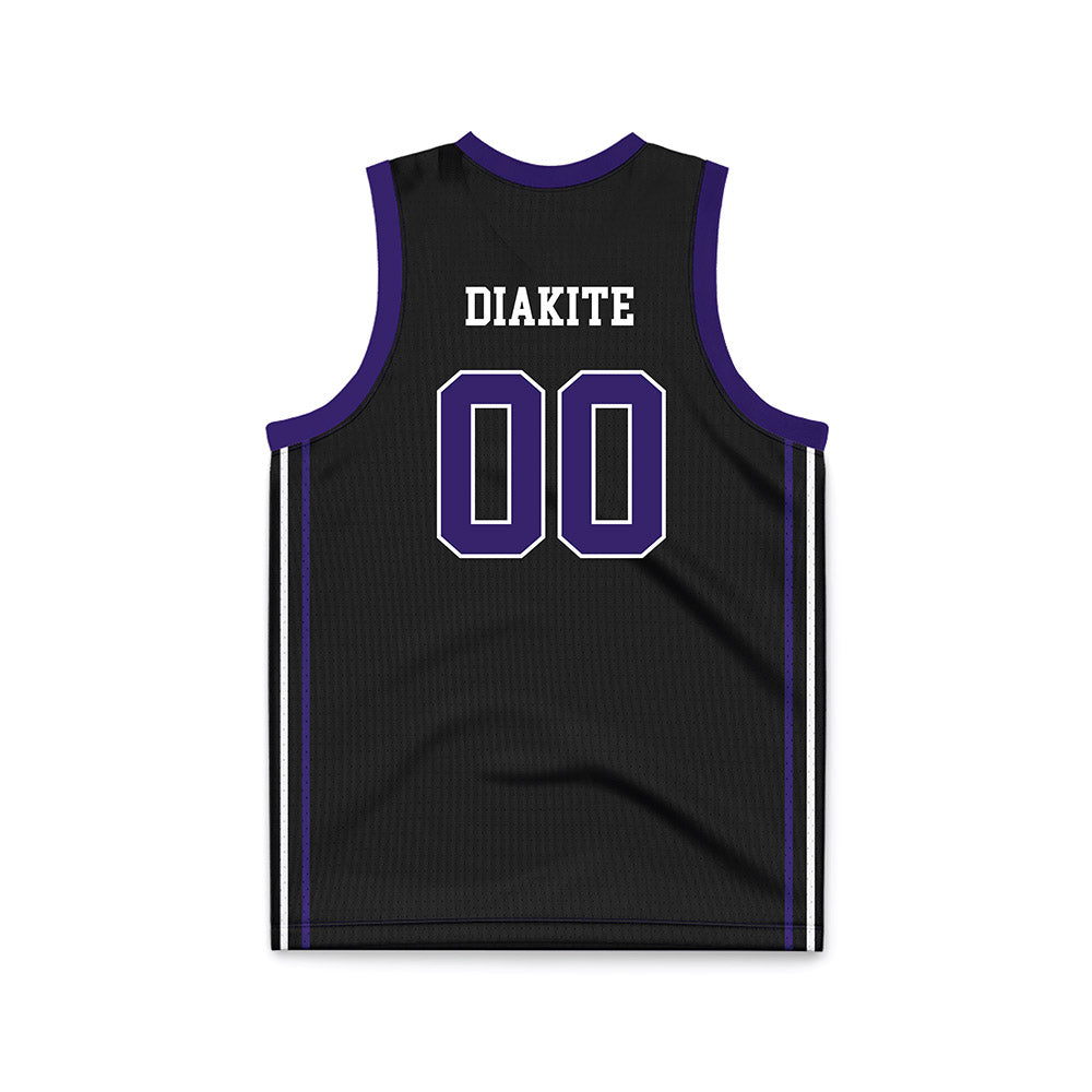 Portland - NCAA Women's Basketball : Goundo Diakite - Black Basketball Jersey-1