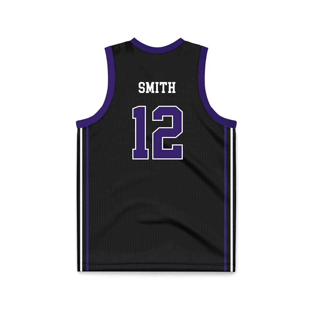 Portland - NCAA Women's Basketball : Brynn Smith - Black Basketball Jersey-1
