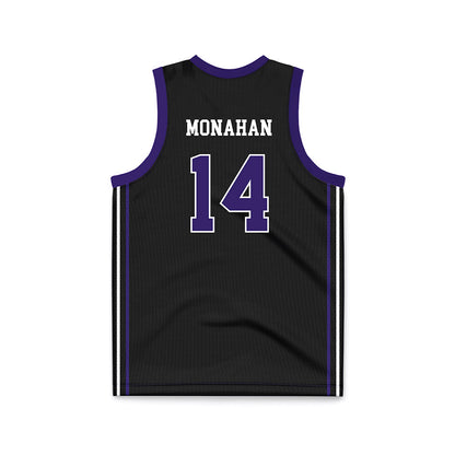 Portland - NCAA Women's Basketball : Caitlin Monahan - Black Basketball Jersey-1