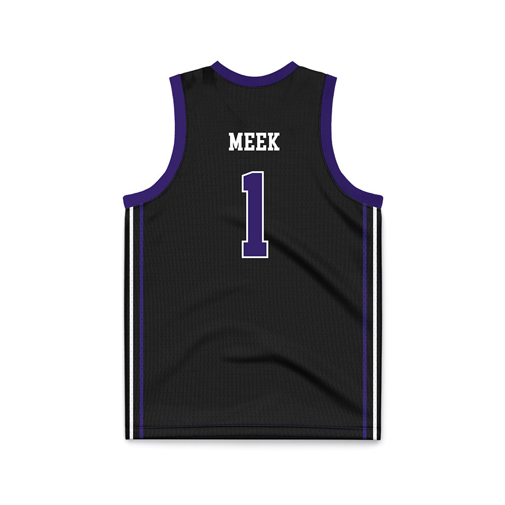Portland - NCAA Women's Basketball : McKelle Meek - Black Basketball Jersey-1