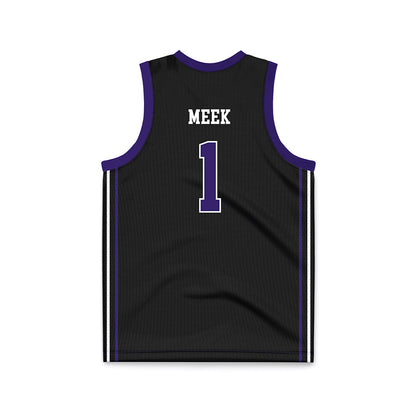 Portland - NCAA Women's Basketball : McKelle Meek - Black Basketball Jersey-1