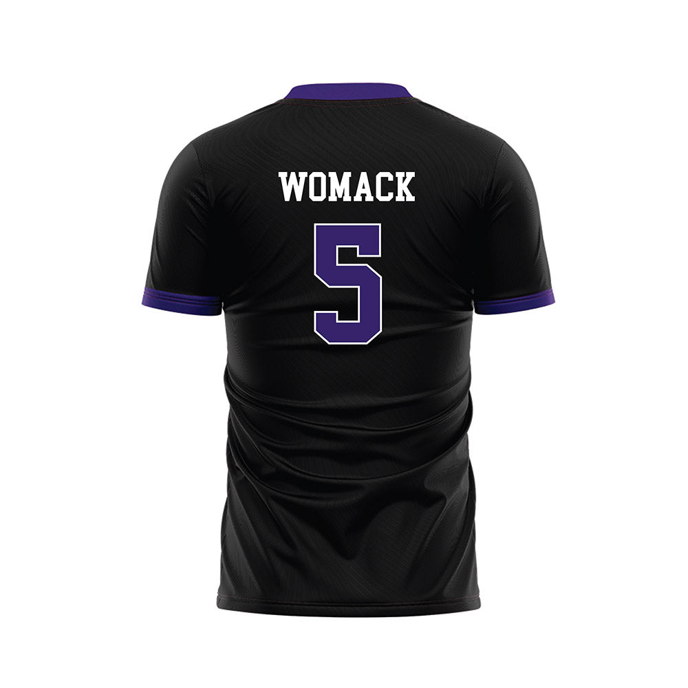 Portland - NCAA Women's Soccer : Jordyn Womack - Black Soccer Jersey-1