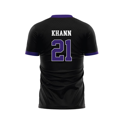 Portland - NCAA Women's Soccer : Tayvi Khann - Black Soccer Jersey-1