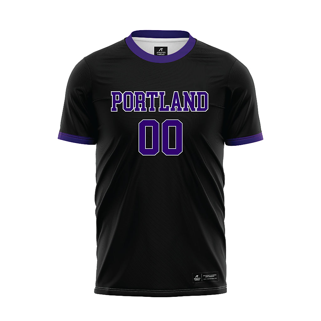 Portland - NCAA Men's Soccer : - Black Soccer Jersey-0