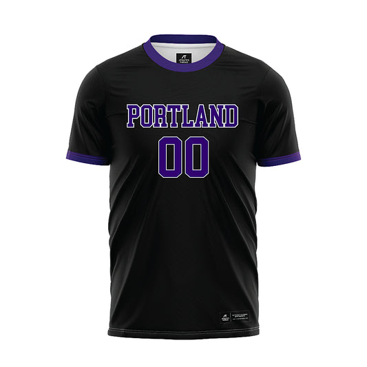 Portland - NCAA Men's Soccer : - Black Soccer Jersey-0