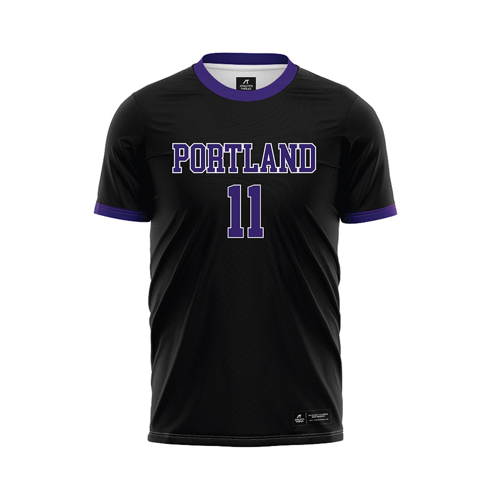 Portland - NCAA Women's Soccer : Tatum Manley - Black Soccer Jersey-0