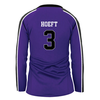 Portland - NCAA Women's Volleyball : Havannah Hoeft - Purple Volleyball Jersey-1