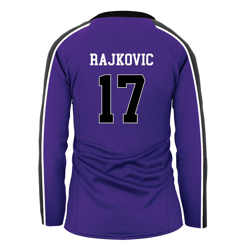 Portland - NCAA Women's Volleyball : Una Rajkovic - Purple Volleyball Jersey-1