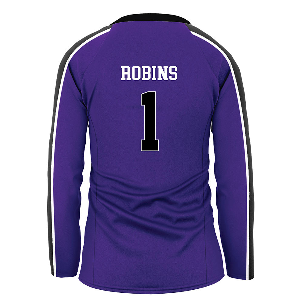 Portland - NCAA Women's Volleyball : Maui Robins - Purple Volleyball Jersey-1