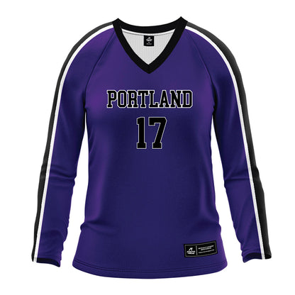 Portland - NCAA Women's Volleyball : Una Rajkovic - Purple Volleyball Jersey-0