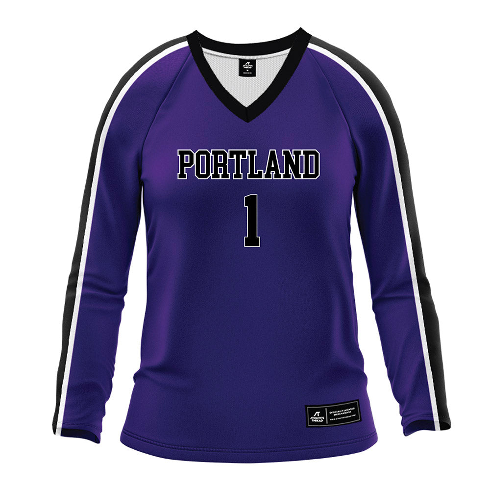 Portland - NCAA Women's Volleyball : Maui Robins - Purple Volleyball Jersey-0