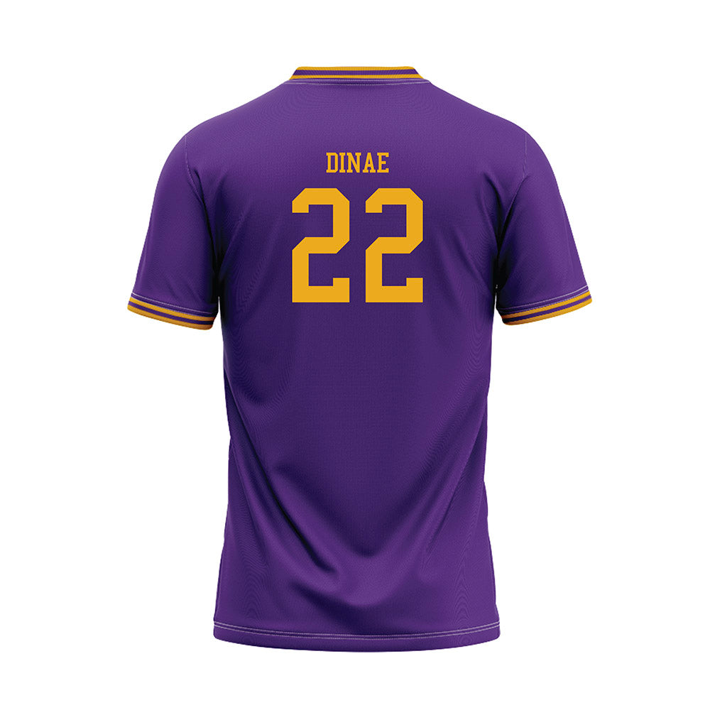 PVAMU - NCAA Baseball : Matthew Dinae - Purple Baseball Jersey-1