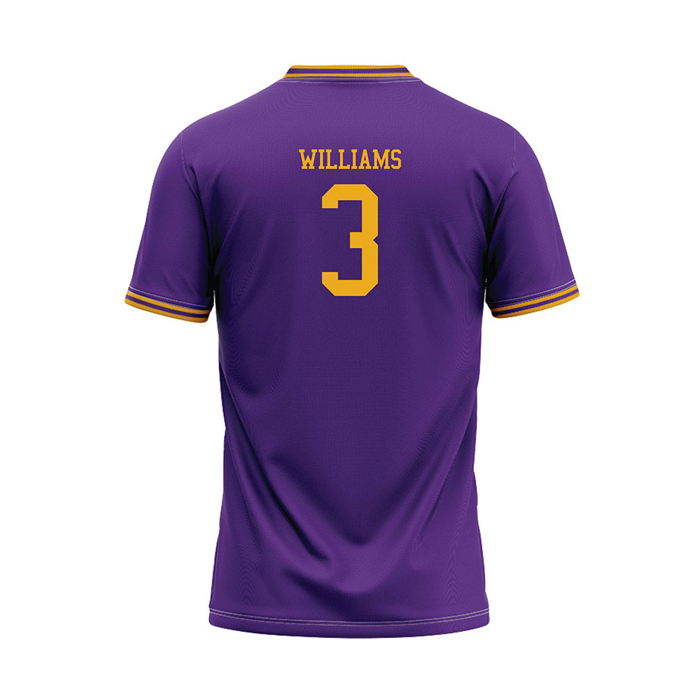 PVAMU - NCAA Baseball : Basilio Williams - Purple Baseball Jersey-1