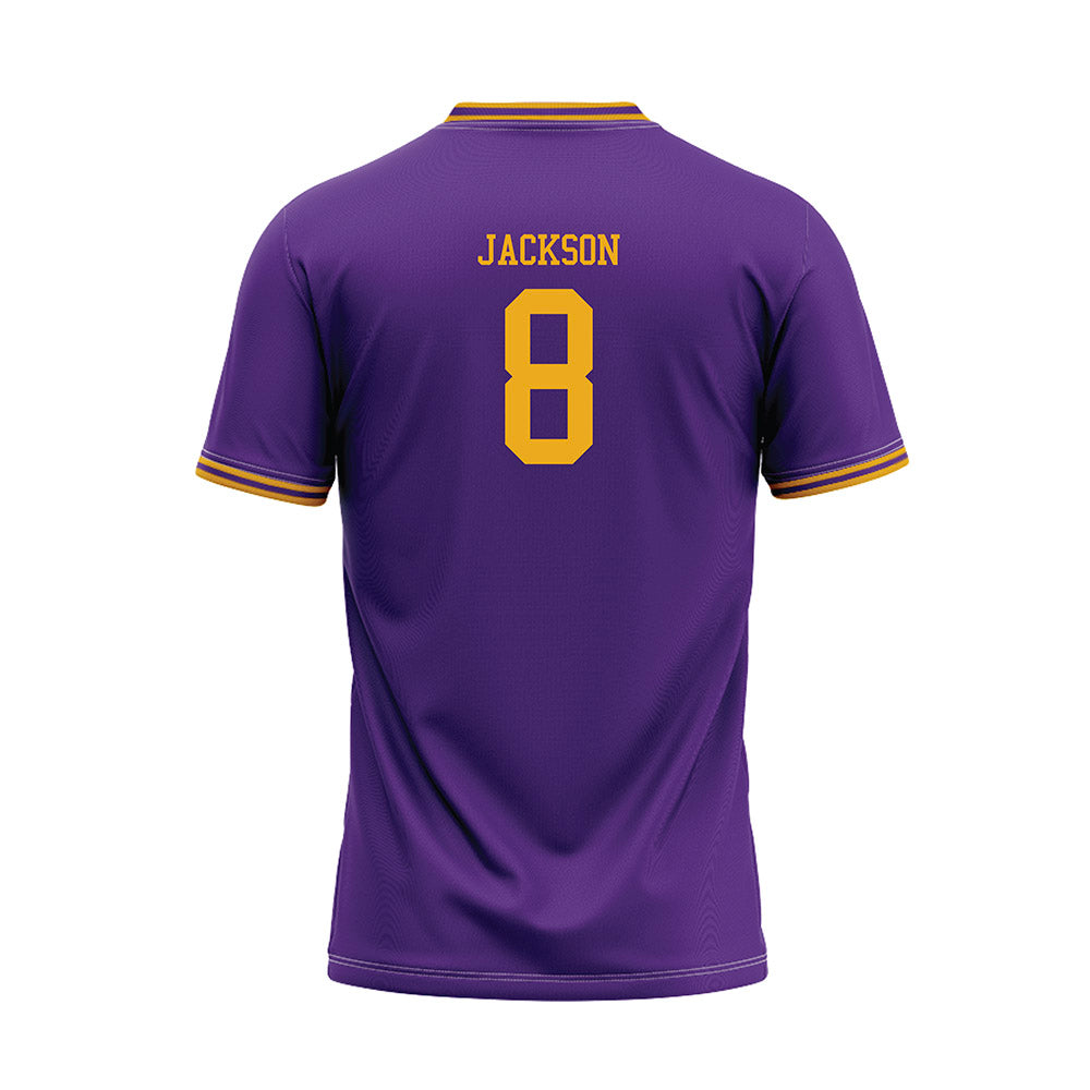 PVAMU - NCAA Baseball : Brenton Jackson - Purple Baseball Jersey-1