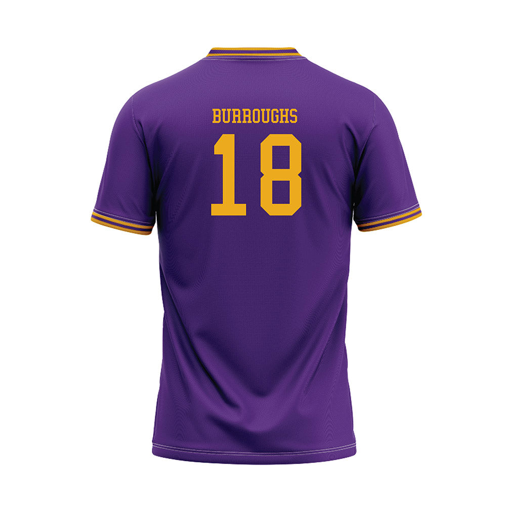 PVAMU - NCAA Baseball : Michael Burroughs - Purple Baseball Jersey-1