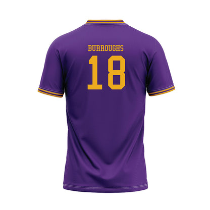 PVAMU - NCAA Baseball : Michael Burroughs - Purple Baseball Jersey-1