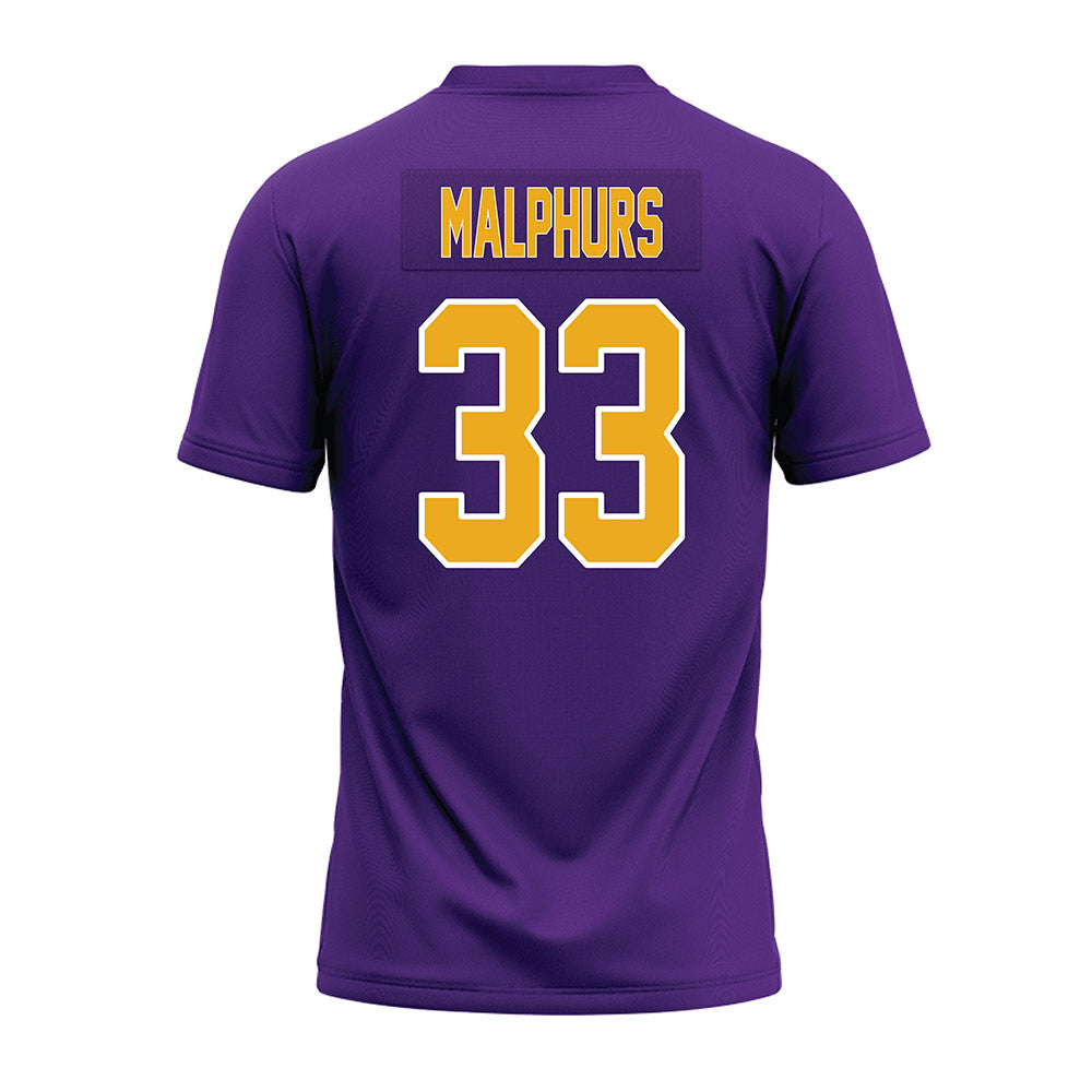 PVAMU - NCAA Football : Reed Malphurs - Purple Premium Football Jersey-1