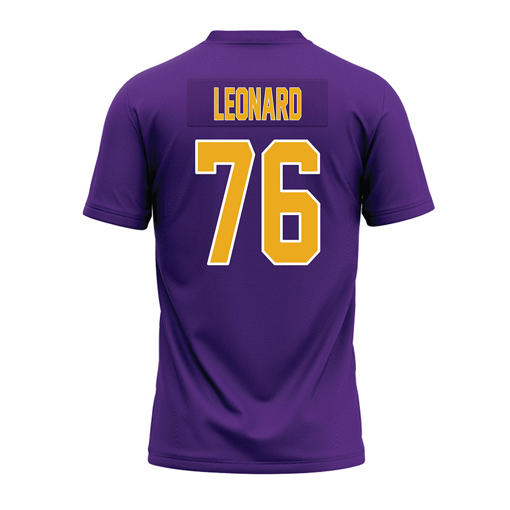 PVAMU - NCAA Football : Caleb Leonard - Purple Premium Football Jersey-1