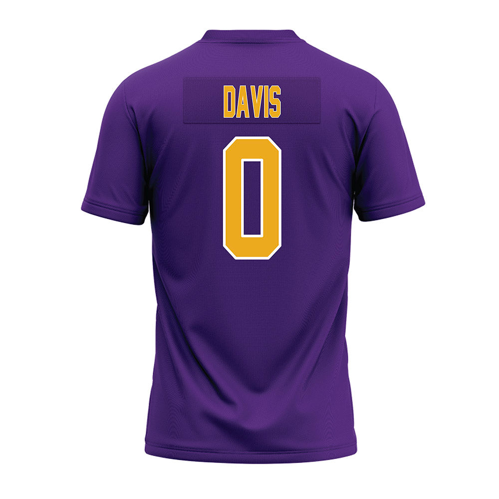 PVAMU - NCAA Football : Germonie Davis - Purple Premium Football Jersey-1