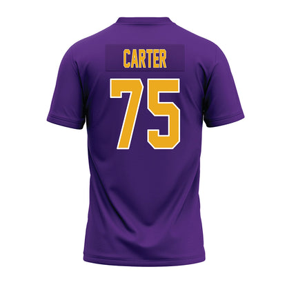 PVAMU - NCAA Football : Christopher Carter - Purple Premium Football Jersey-1