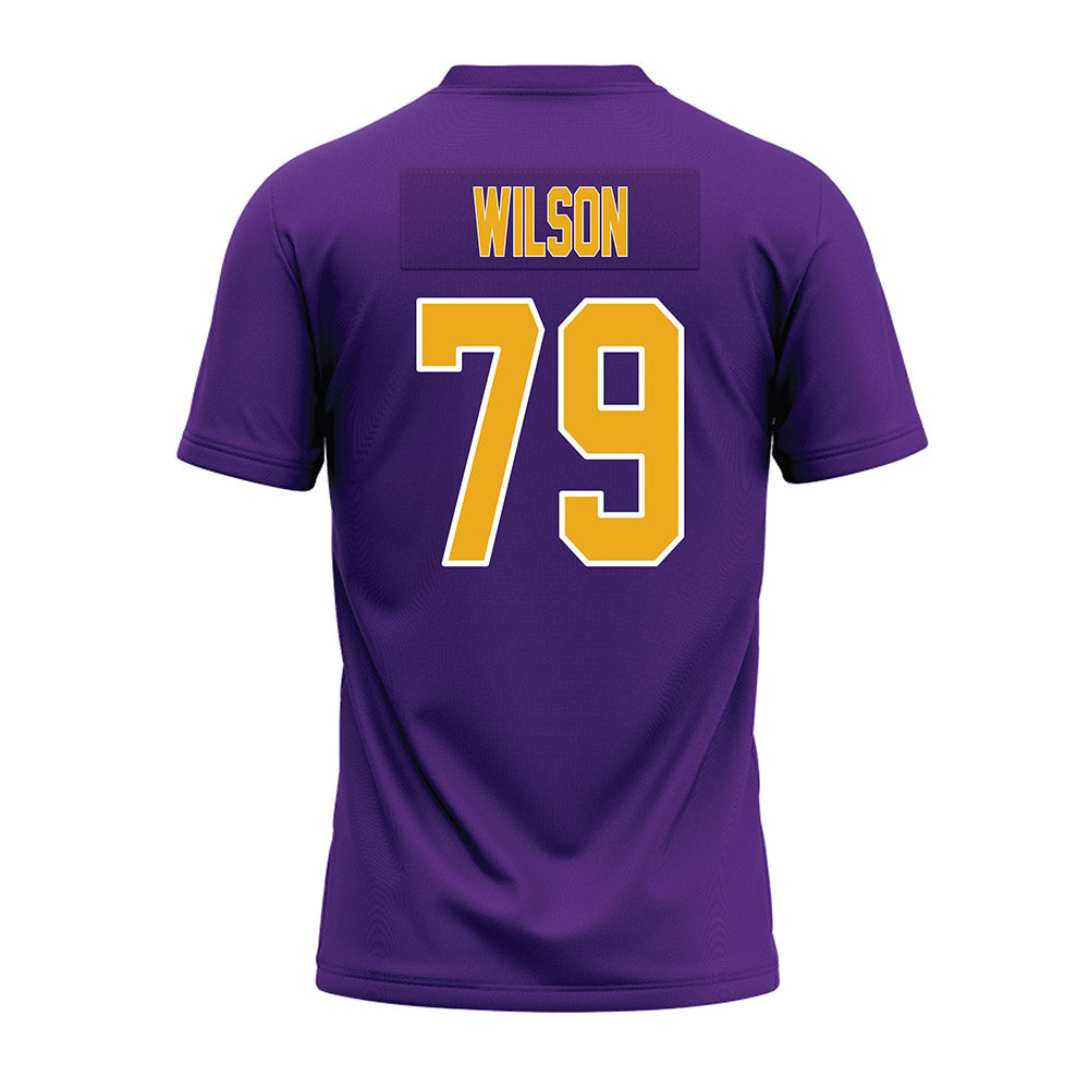 PVAMU - NCAA Football : Reginald Wilson - Purple Premium Football Jersey-1