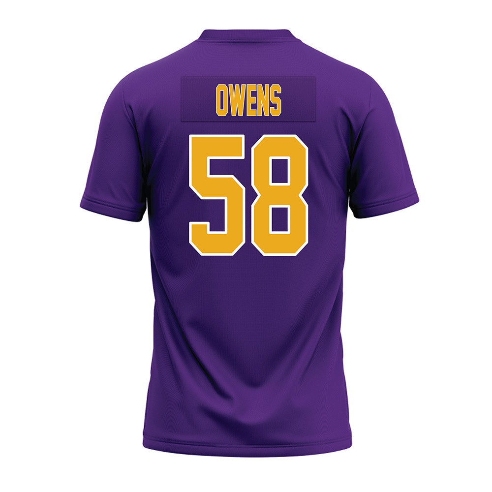 PVAMU - NCAA Football : James Owens - Purple Premium Football Jersey-1