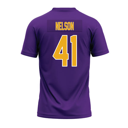 PVAMU - NCAA Football : Teylan Nelson - Purple Premium Football Jersey-1