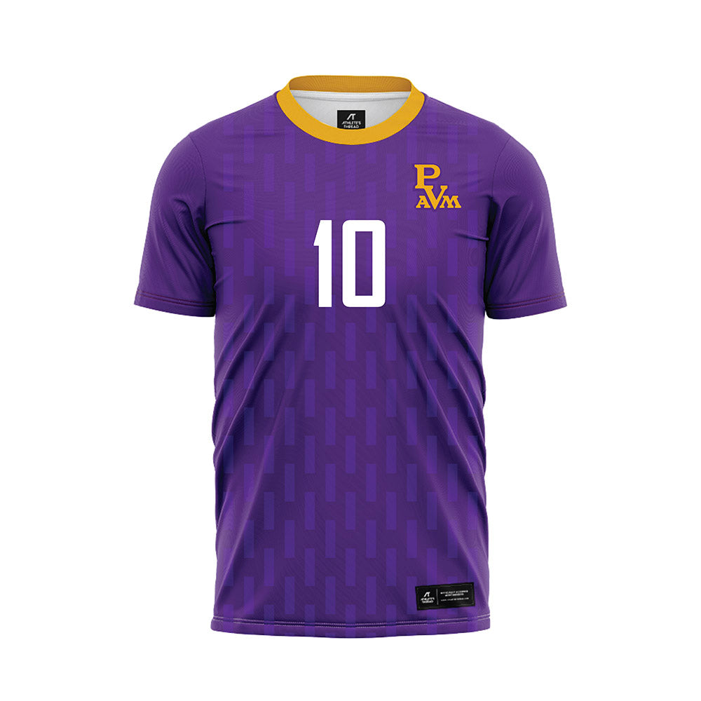 PVAMU - NCAA Women's Soccer : Nani Hodge - Purple Soccer Jersey-0