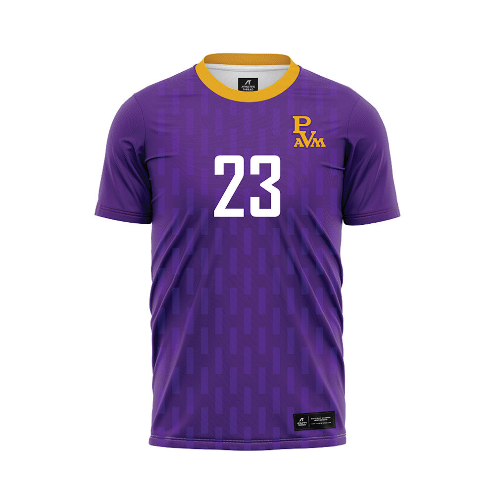 PVAMU - NCAA Women's Soccer : Emely Reyes - Purple Soccer Jersey-0