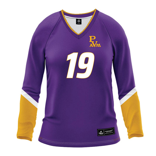 PVAMU - NCAA Women's Volleyball : Kylee Owens - Purple Volleyball Jersey-0