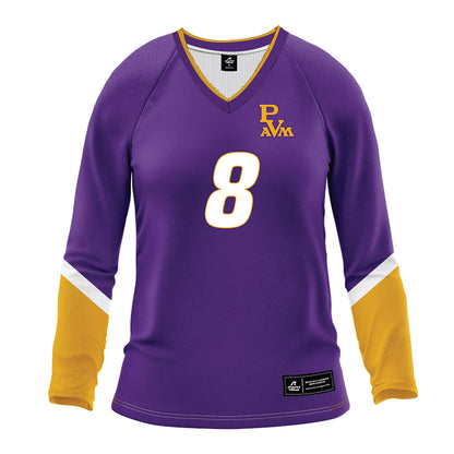 PVAMU - NCAA Women's Volleyball : Jade Smith - Purple Volleyball Jersey-0
