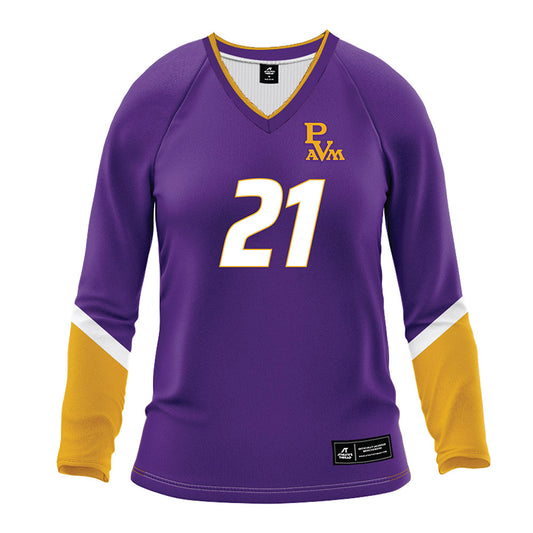 PVAMU - NCAA Women's Volleyball : Shea Mcelroy - Purple Volleyball Jersey-0