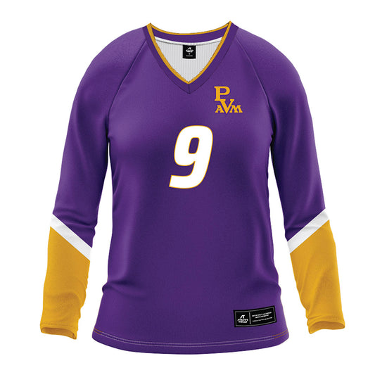 PVAMU - NCAA Women's Volleyball : Jade Smith - Purple Volleyball Jersey-0