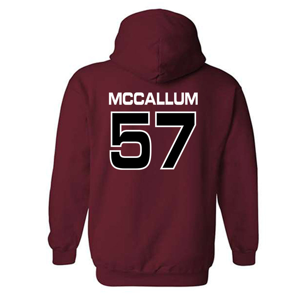 CWU - NCAA Football : Jaxin McCallum - Classic Shersey Hooded Sweatshirt-1