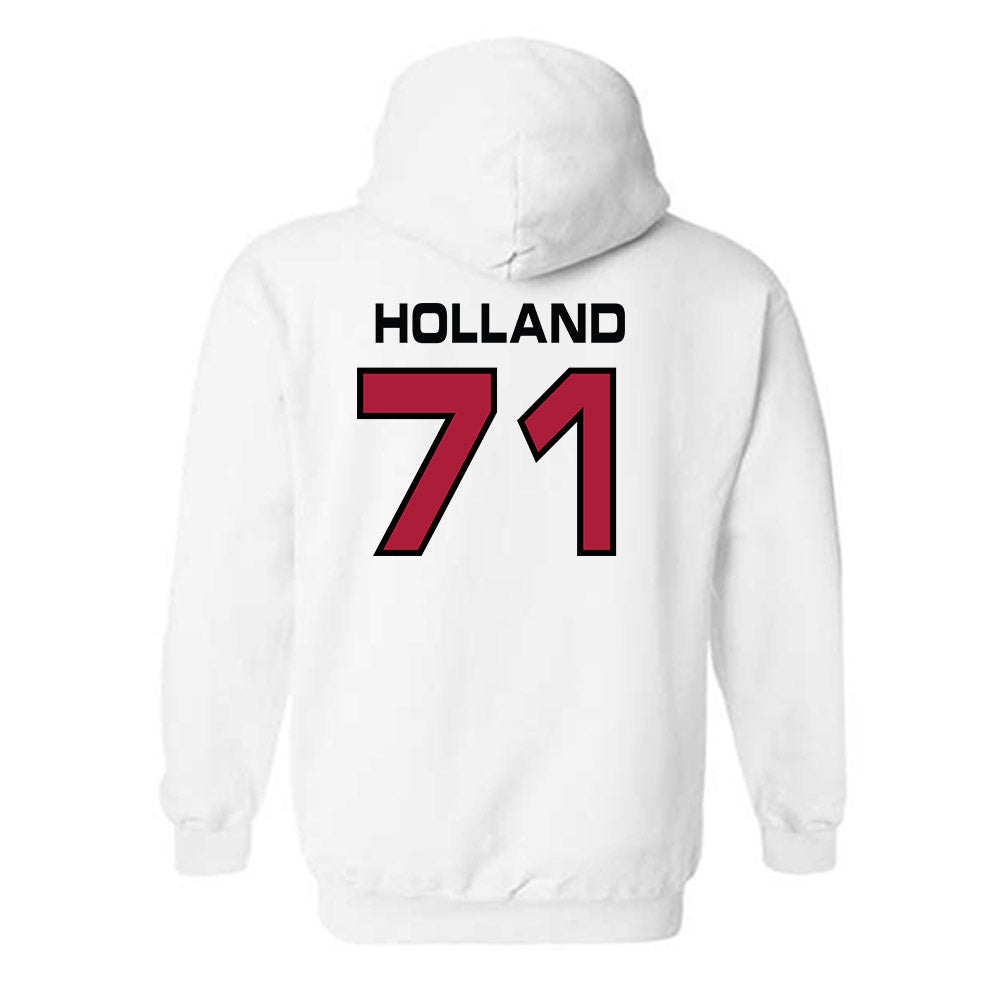 CWU - NCAA Football : Brady Holland - Classic Shersey Hooded Sweatshirt-1