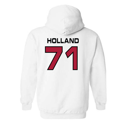 CWU - NCAA Football : Brady Holland - Classic Shersey Hooded Sweatshirt-1
