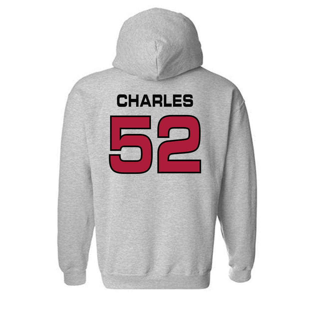 CWU - NCAA Football : Royal Charles - Classic Shersey Hooded Sweatshirt-1