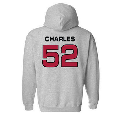 CWU - NCAA Football : Royal Charles - Classic Shersey Hooded Sweatshirt-1