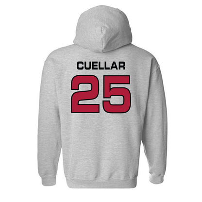 CWU - NCAA Men's Basketball : Isaiah Cuellar - Classic Shersey Hooded Sweatshirt-1