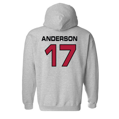 CWU - NCAA Baseball : Drake Anderson - Classic Shersey Hooded Sweatshirt-1