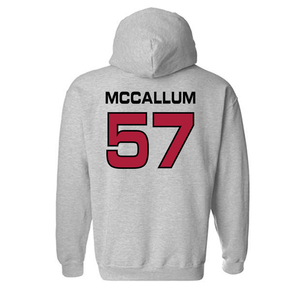 CWU - NCAA Football : Jaxin McCallum - Classic Shersey Hooded Sweatshirt-1
