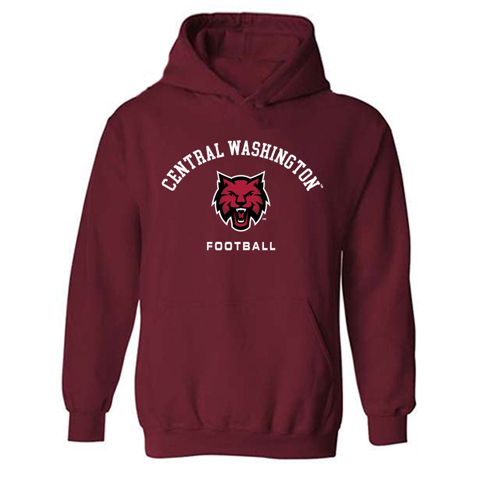 CWU - NCAA Football : Brady Holland - Classic Shersey Hooded Sweatshirt-0