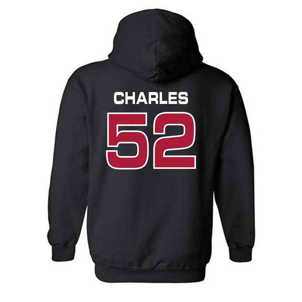 CWU - NCAA Football : Royal Charles - Classic Shersey Hooded Sweatshirt-1