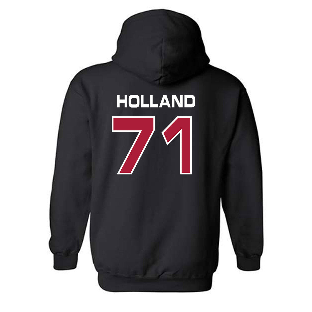 CWU - NCAA Football : Brady Holland - Classic Shersey Hooded Sweatshirt-1