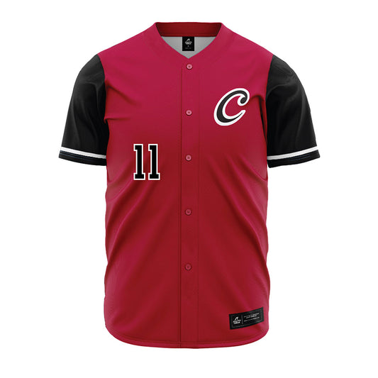 CWU - NCAA Baseball : Jackson Burtis - Crimson Jersey-0
