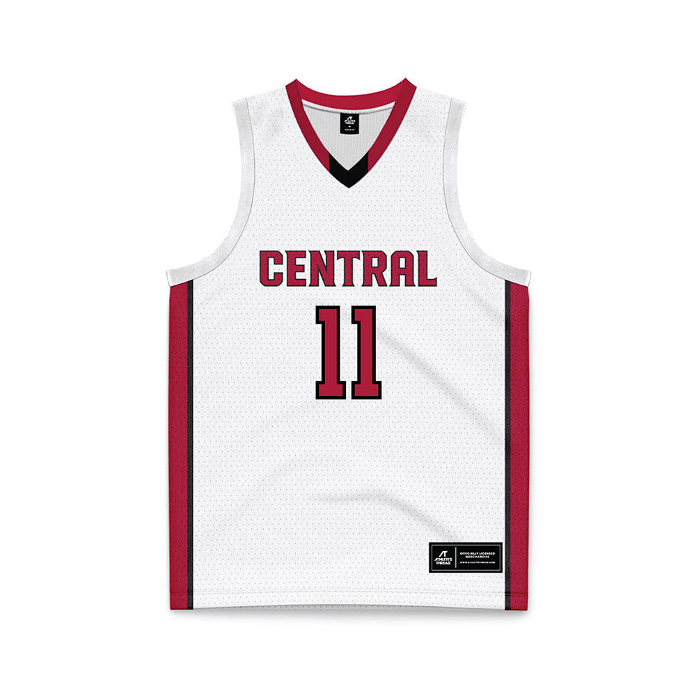 CWU - NCAA Men's Basketball : Treyshawn Weatherspoon - White Basketball Jersey-0