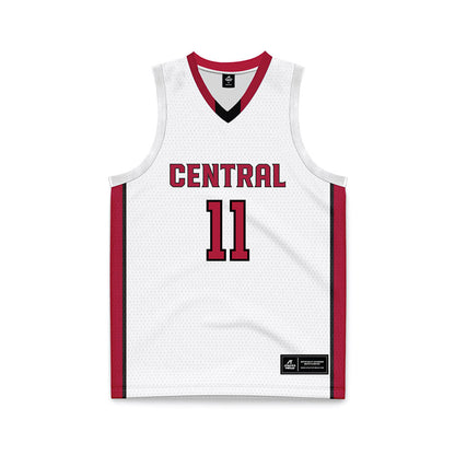 CWU - NCAA Men's Basketball : Treyshawn Weatherspoon - White Basketball Jersey-0