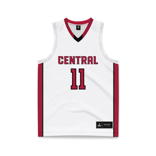 CWU - NCAA Men's Basketball : Treyshawn Weatherspoon - White Basketball Jersey-0